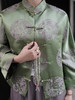 瑕疵|盛唐婧 |限量款/真丝库缎龙纹外套-绿色[特价品] 商品缩略图1