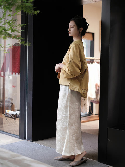 盛唐婧 |龙纹织金宋锦外套 商品图9