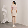 复古通勤风燕麦色褶裥A字半身裙春MC88SK076X20 商品缩略图1