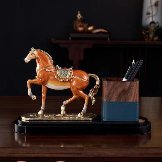 E-LB-91544J 马到成功笔筒 罗比罗丹 精工珐琅 商品图4