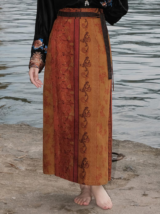 盛唐婧 |真丝香云纱直筒一片裙 商品图6