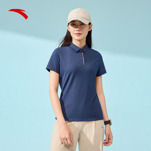 【M/L/XL断码】安踏冰丝T丨优可丝短袖POLO衫女士翻领网球跑步运动上衣162427121【库存有限，如无货将做退款，介意慎拍！】 商品图3