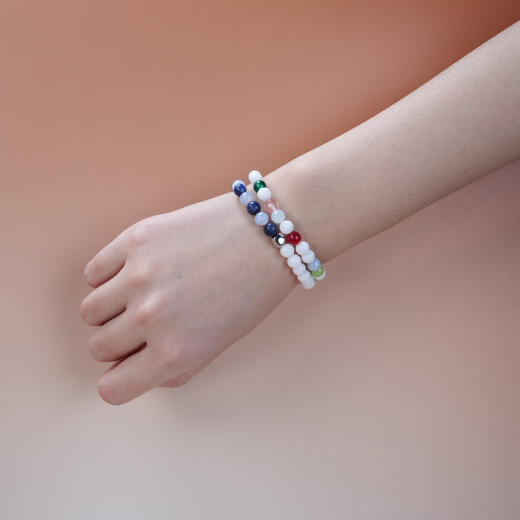 北京仓｜Alexander Lynggaard-Positano-波西塔诺 海蓝宝石 玛瑙 手链（6mm）［丹麦设计师］ 商品图2