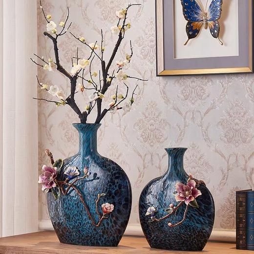 E-N-H0204/0205 诺诗曼 珐琅海棠花瓶 扁瓶 商品图1