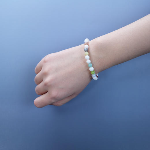 北京仓｜Alexander Lynggaard-Positano-波西塔诺 海蓝宝石 玛瑙 手链（6mm）［丹麦设计师］ 商品图1