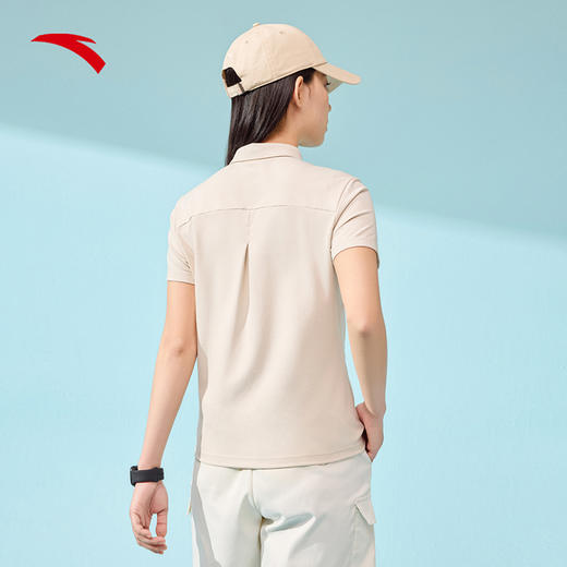 【M/L/XL断码】安踏冰丝T丨优可丝短袖POLO衫女士翻领网球跑步运动上衣162427121【库存有限，如无货将做退款，介意慎拍！】 商品图2