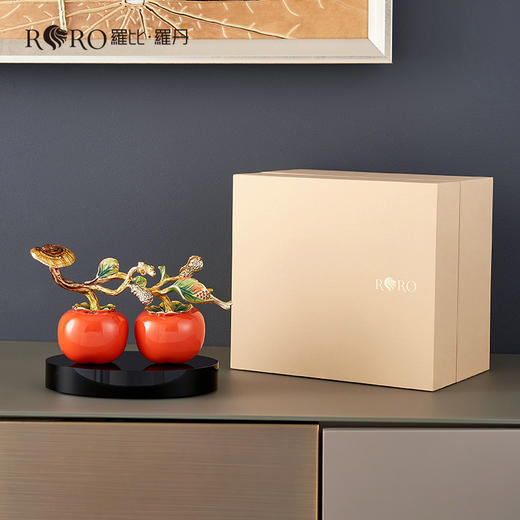 E-LB-8209J 好事成双摆件 罗比罗丹 精工珐琅 商品图4