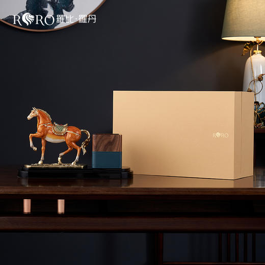 E-LB-91544J 马到成功笔筒 罗比罗丹 精工珐琅 商品图3