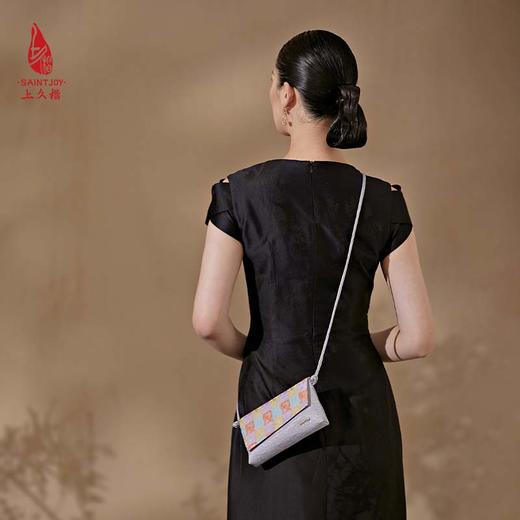 SAINTJOY/上久楷 女式手拿包 斜背包   方方纹 BWS23B2005-1 商品图4