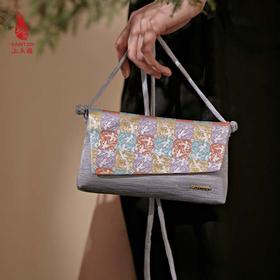 SAINTJOY/上久楷 女式手拿包 斜背包   方方纹 BWS23B2005-1