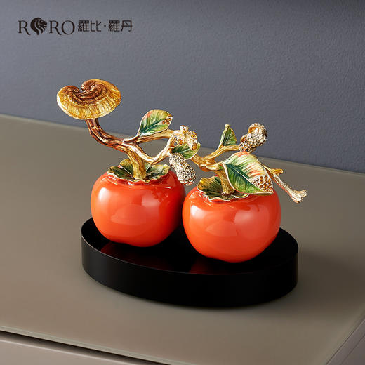 E-LB-8209J 好事成双摆件 罗比罗丹 精工珐琅 商品图1