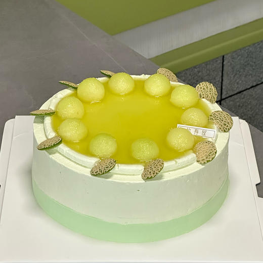 （可定制无蔗糖）龙井蜜瓜奶油蛋糕 / 龙井茶香醉人，蜜瓜清甜爽口 商品图0