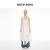 [捡漏价]lost in echo2024春夏新品设计师品牌V领不对称波浪吊带连衣裙 商品缩略图2