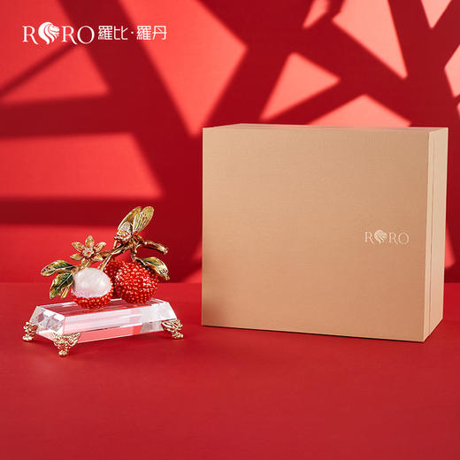 E-LB-31003J 大吉大利荔枝摆件 罗比罗丹 精工珐琅 商品图4