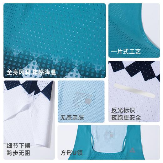 速力达破风速干马拉松专业跑步风洞轻薄背心男款夏季轻薄透气宽松 商品图3