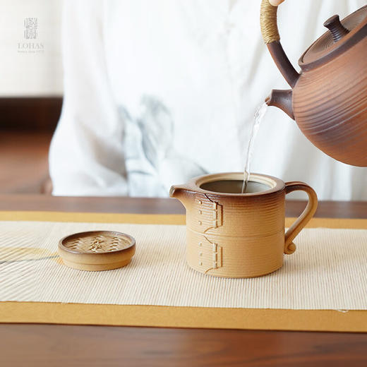 【样品特惠2.5折，仅2套，无货退款】陆宝整套茶具高档礼品 力争上游茶组茶壶送长辈 蒸笼蒸屉创意茶具礼盒 茶组(1壶6杯1茶海) 9头 商品图4