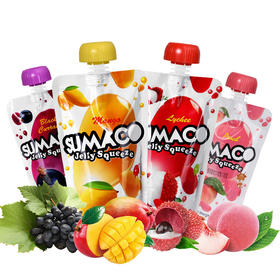 素玛哥芒果味/荔枝味/黑加仑味可吸果冻150g Q弹爽滑果味十足 020071-1/020071-2/020071-3