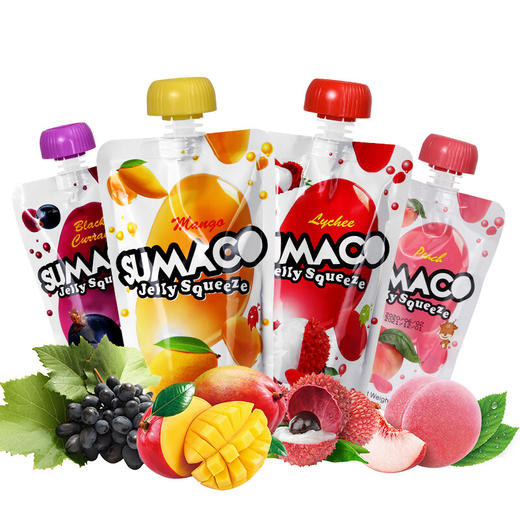 素玛哥芒果味/荔枝味/黑加仑味可吸果冻150g Q弹爽滑果味十足 020071-1/020071-2/020071-3 商品图0