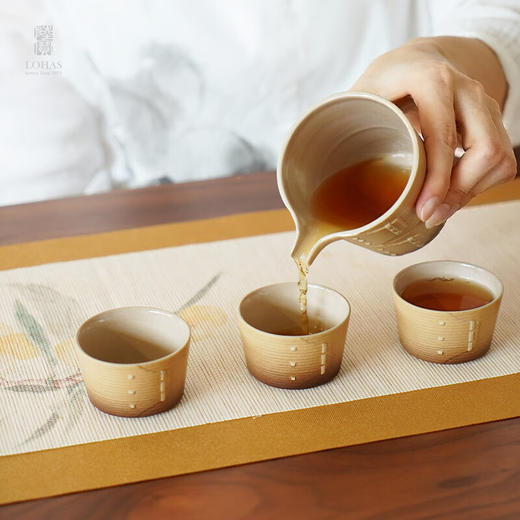 【样品特惠2.5折，仅2套，无货退款】陆宝整套茶具高档礼品 力争上游茶组茶壶送长辈 蒸笼蒸屉创意茶具礼盒 茶组(1壶6杯1茶海) 9头 商品图8