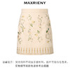 【商场同款】MAXRIENY鎏光花鸟绣花牛仔短裙艺术复古感高腰A字裙(货号:MC88SK009) 商品缩略图4