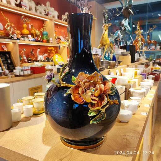 E-LB-91563J 富贵圆满花瓶带底座   罗比罗丹 精工珐琅 商品图5