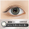 【缤纷美瞳盛宴】精选自然与混血半年抛美瞳巴斯克冰蓝/土耳其少女棕/清爽芥末绿/清纯亚麻灰14.2/14.5大小直径一片装，一副拍二 商品缩略图4