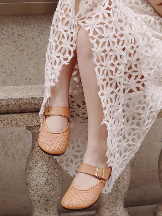 西村名物2024年春夏新款舒适玛丽珍后空鞋穆勒拖鞋T24AH11081 商品图2