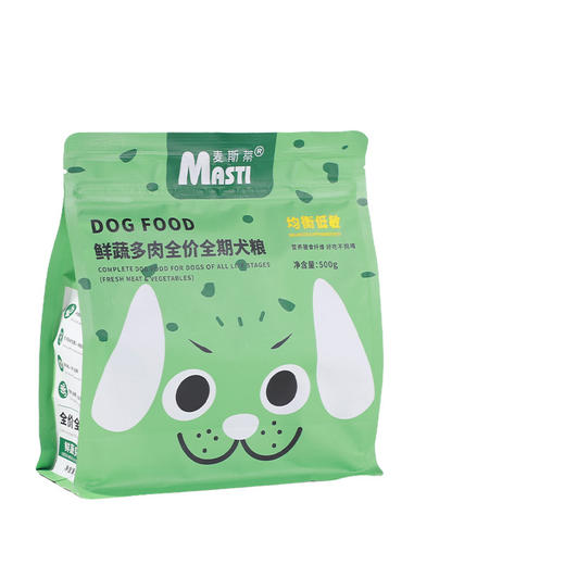 【狗粮】麦斯蒂狗粮蔬菜多肉成幼犬全价通用型500g/袋 商品图3
