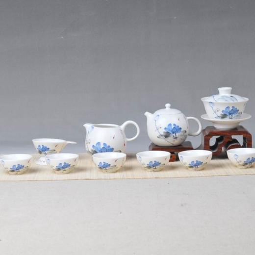 【样品特惠，仅2套，无原包装，无货退款】功夫茶具套装家用客厅办公茶盘茶具亚光品悦荷香西施茶壶茶杯品悦荷香全组(10件套)套装【不支持补差，非质量问题不退不换】S 商品图0