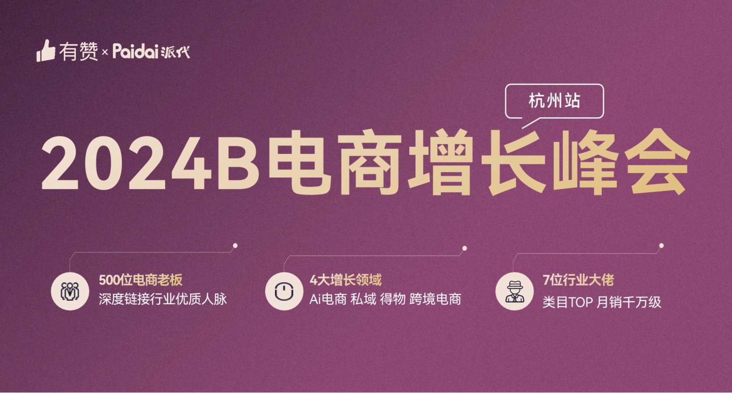 有赞x派代 2024B电商增长峰会