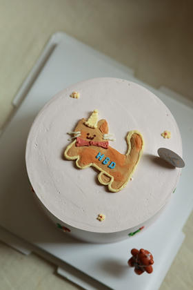 可爱猫猫蛋糕（蛋糕主体颜色可更改）