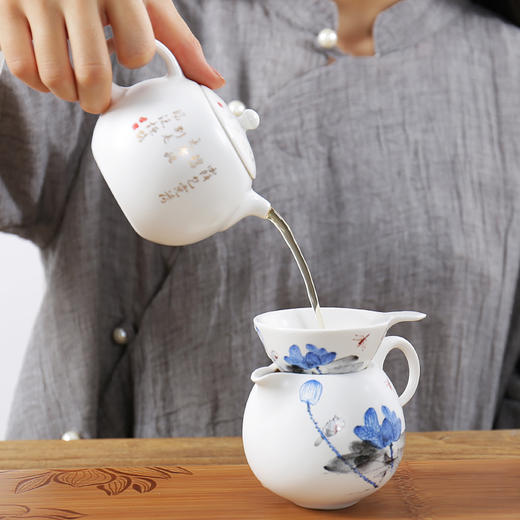 【样品特惠，仅2套，无原包装，无货退款】功夫茶具套装家用客厅办公茶盘茶具亚光品悦荷香西施茶壶茶杯品悦荷香全组(10件套)套装【不支持补差，非质量问题不退不换】S 商品图2