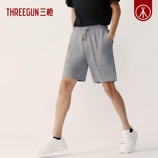 Threegun三枪 【毛圈】休闲男士家居短裤睡裤-50893B011 商品图2