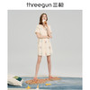Threegun三枪 【舒感棉】翻领开襟短袖女士家居裙睡裙-70453A011 商品缩略图3