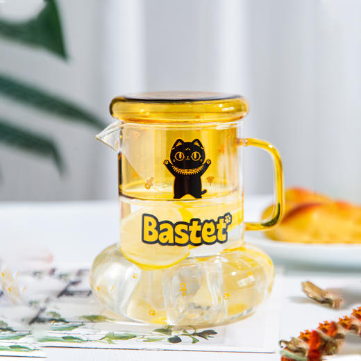 大英博物馆 盖亚·安德森猫和她的朋友们系列萌猫巴斯特一壶一杯冷水杯套装 商品图3