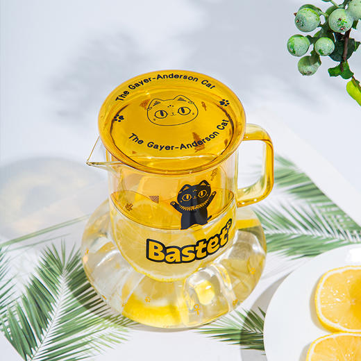 大英博物馆 盖亚·安德森猫和她的朋友们系列萌猫巴斯特一壶一杯冷水杯套装 商品图2