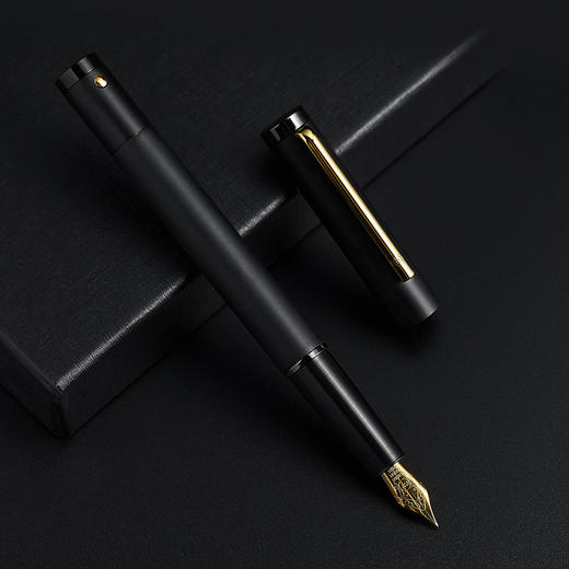 笔下 钢木转经筒签字笔 轮回 黑檀木-24K镀金版 商品图6