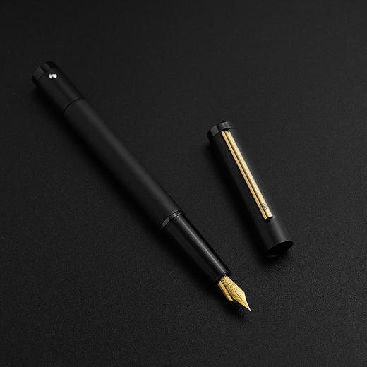 笔下 钢木转经筒签字笔 轮回 黑檀木-24K镀金版 商品图4