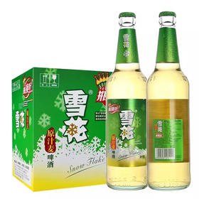 雪花 原汁麦8°P啤酒 500ml*12瓶整箱装