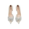 westory春夏季法式全细闪钻交叉带中空礼服鞋新娘婚鞋W24AH57621 商品缩略图3