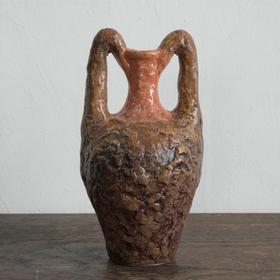 【苏州】日本双耳粗陶花器