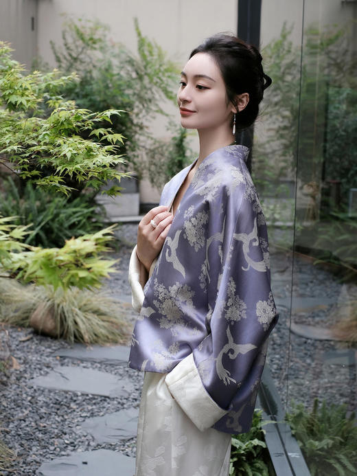 瑕疵|盛唐婧 |双面穿凤戏牡丹真丝外套 商品图10