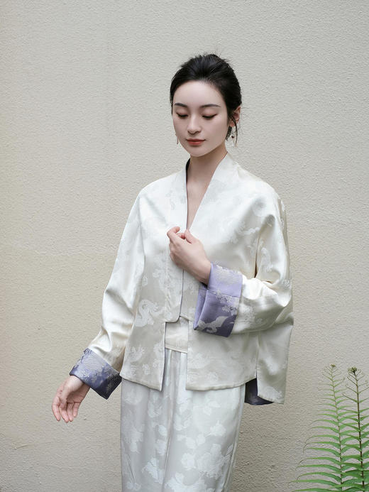 瑕疵|盛唐婧 |双面穿凤戏牡丹真丝外套 商品图9