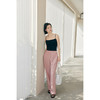 HeyDress粉色天丝麻阔腿裤女夏季高腰宽松显瘦垂感直筒休闲裤子 商品缩略图2