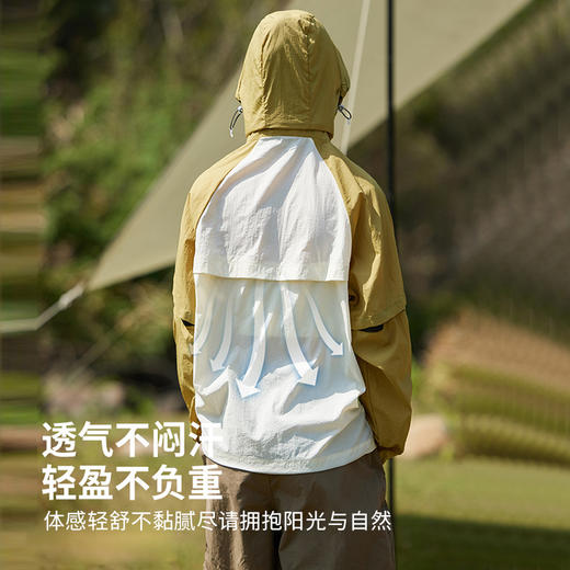 积能山系冰感防晒衣男女同款UPF50+防紫外线防水可拆卸袖子情侣 商品图2