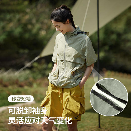 积能山系冰感防晒衣男女同款UPF50+防紫外线防水可拆卸袖子情侣 商品图1