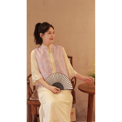 【抖音专属】旗袍连衣裙（23807432-黄润） 商品图4