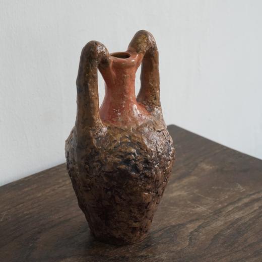 【苏州】日本双耳粗陶花器 商品图2