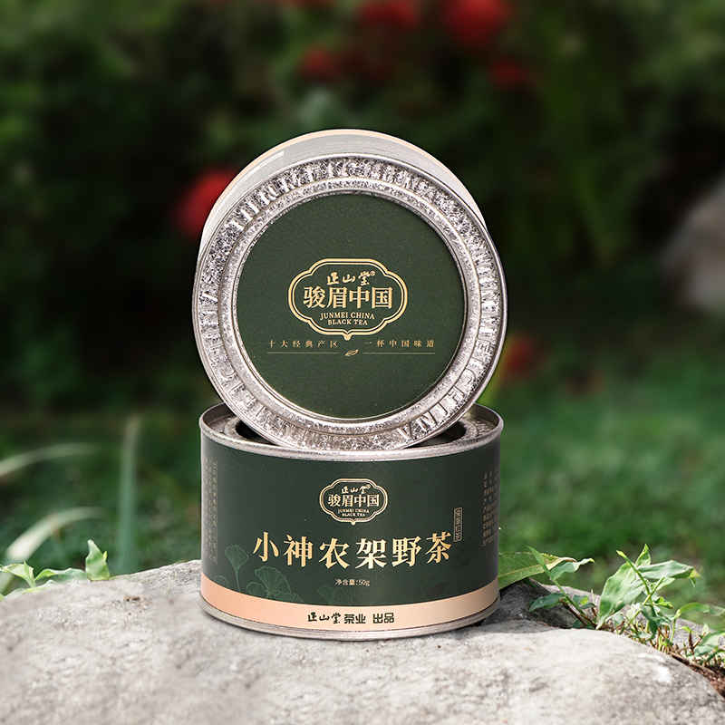 正山堂巴东红 小神农架野茶 特级红茶骏眉中国湖北巴东茶叶罐装50g