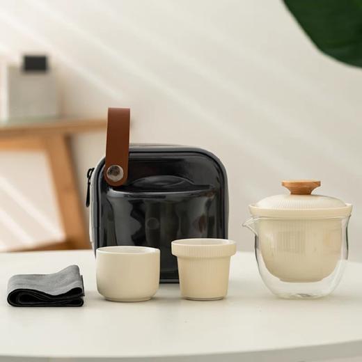 B-BFT2654沐月过滤快客二杯（榉木杯盖））礼盒套装-奶油黄 商品图4